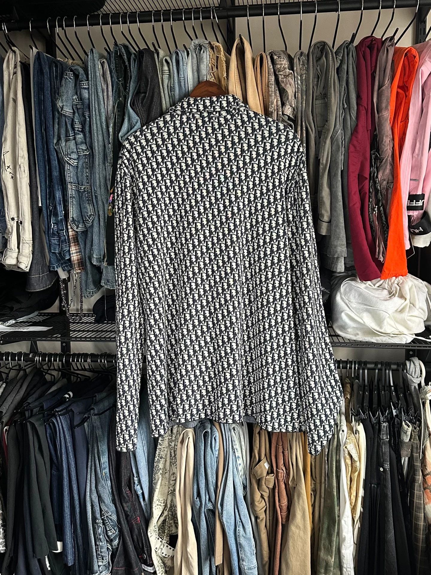 Dior Dior All-Over Logo Print Shirt XXL Size US XXL / EU 58 / 5 - 2 Thumbnail
