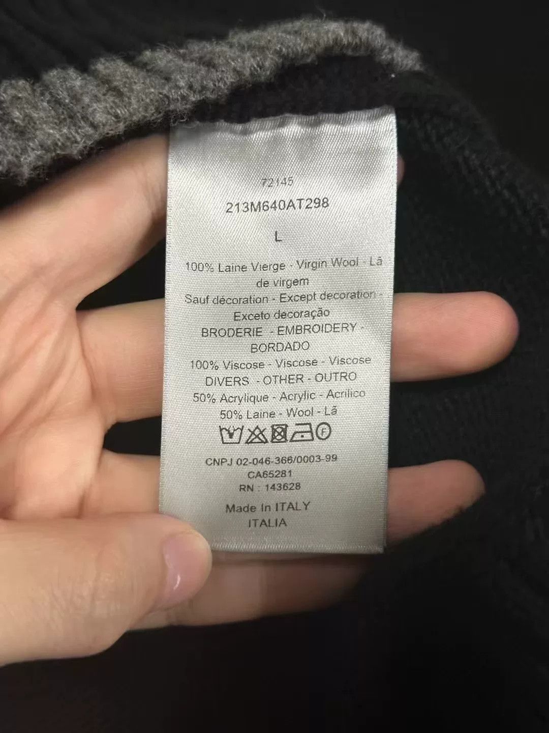 Dior dior logo sweater in black Size US L / EU 52-54 / 3 - 3 Thumbnail