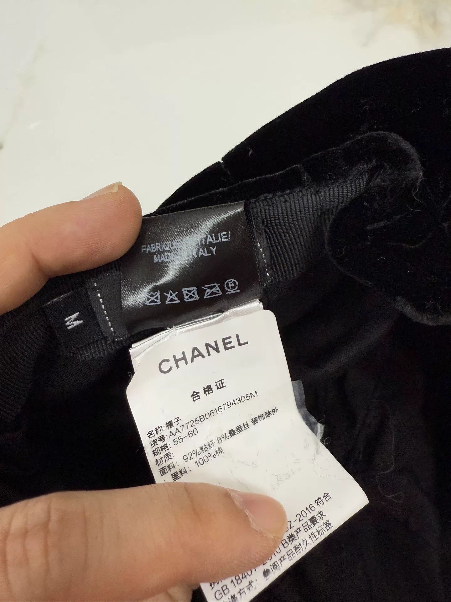 Chanel Chanel Black Velvet Baseball Cap M Size ONE SIZE - 5 Thumbnail
