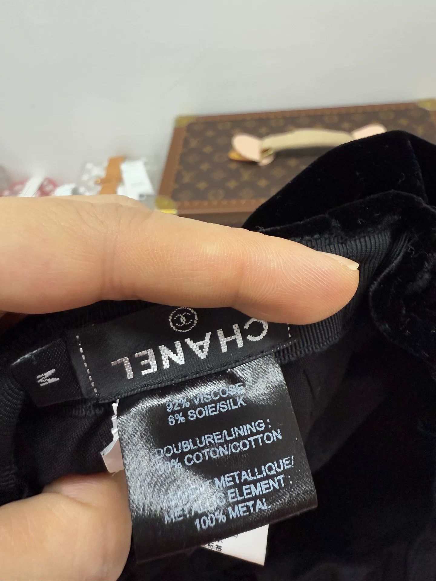 Chanel Chanel Black Velvet Baseball Cap M Size ONE SIZE - 4 Thumbnail