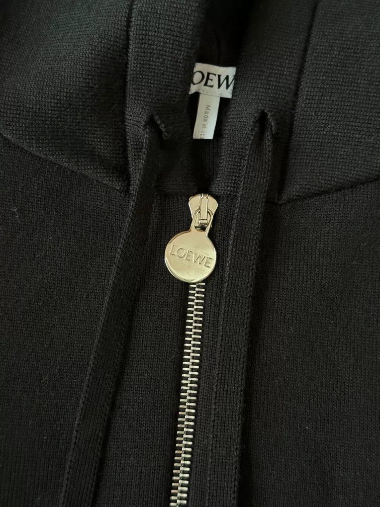 Loewe Loewe Black Knit Wool Coat Size US S / EU 44-46 / 1 - 5 Thumbnail