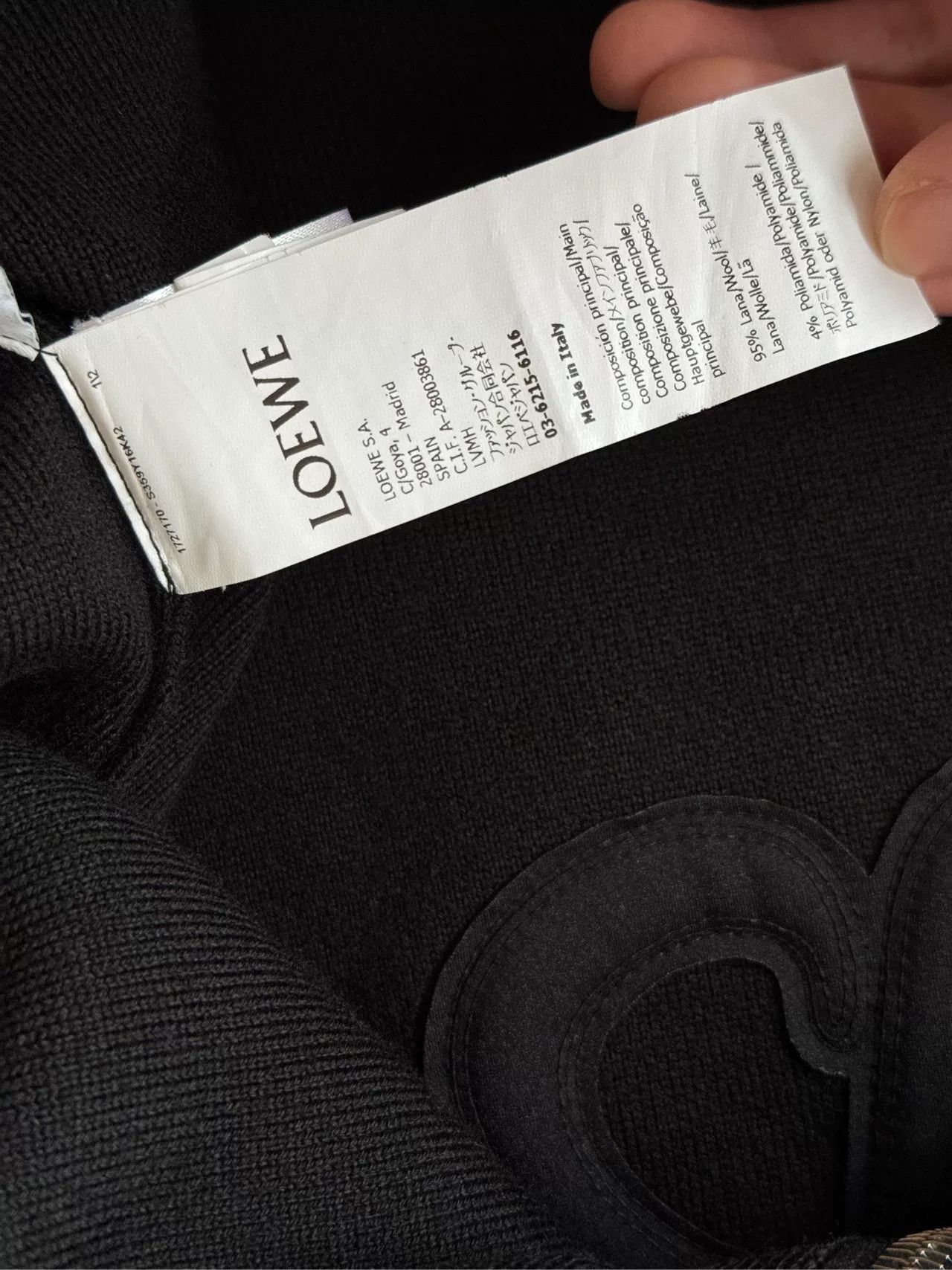 Loewe Loewe Black Knit Wool Coat Size US S / EU 44-46 / 1 - 9 Thumbnail