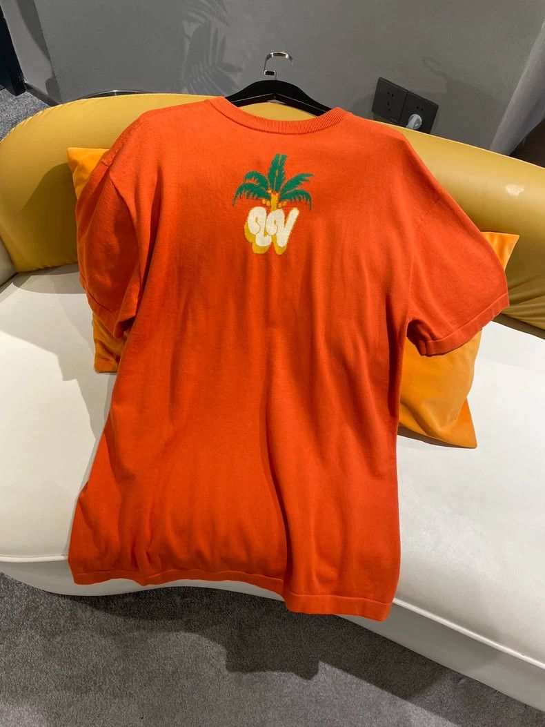 Louis Vuitton Louis Vuitton 2024 Orange Coconut Tree Knit Tee Size US M / EU 48-50 / 2 - 2 Thumbnail