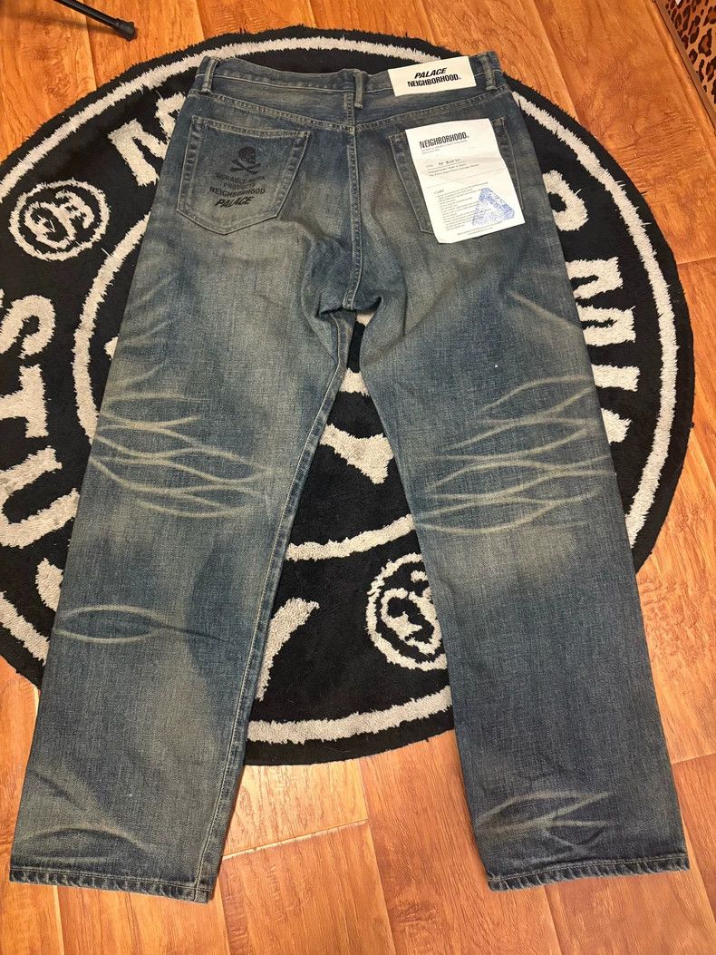 Neighborhood Neighborhood x Palace Washed Denim Jeans Size US 32 / EU 48 - 4 Thumbnail