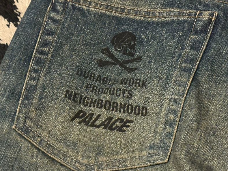 Neighborhood Neighborhood x Palace Washed Denim Jeans Size US 32 / EU 48 - 6 Thumbnail