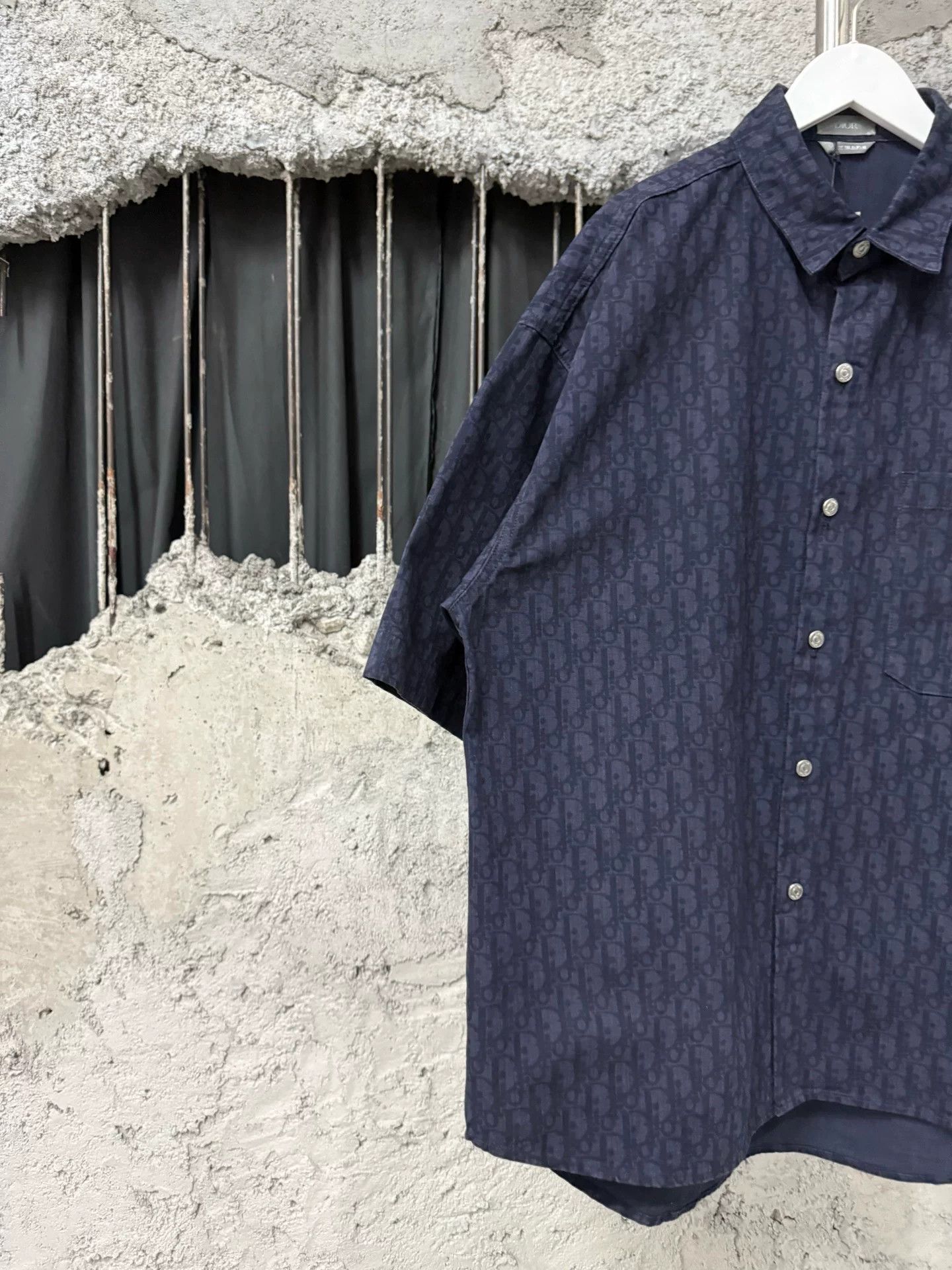 Dior dior print denim short sleeve shirt Size US M / EU 48-50 / 2 - 3 Thumbnail