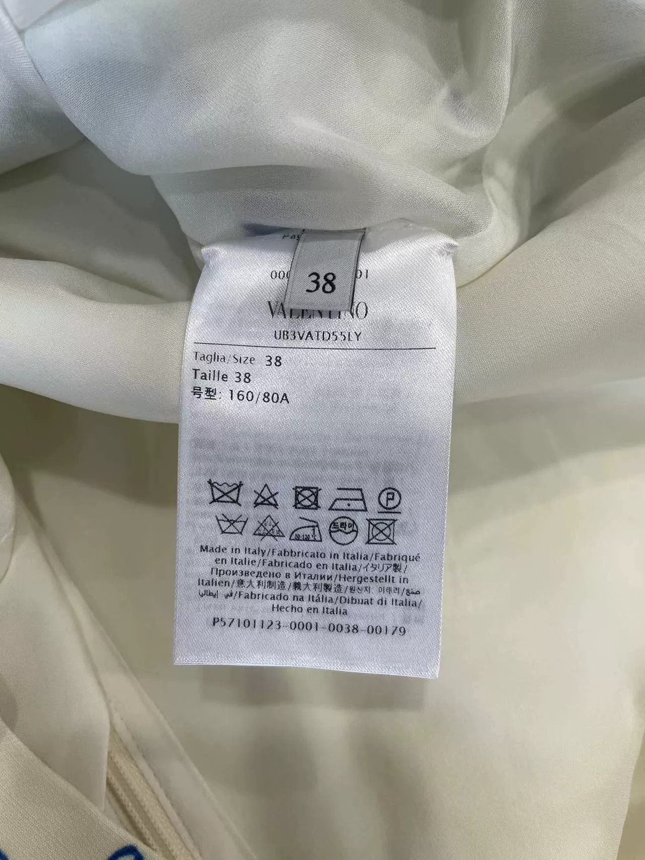 Valentino Valentino Blue & White Floral Dress Size US 38 / EU 54 - 8 Thumbnail