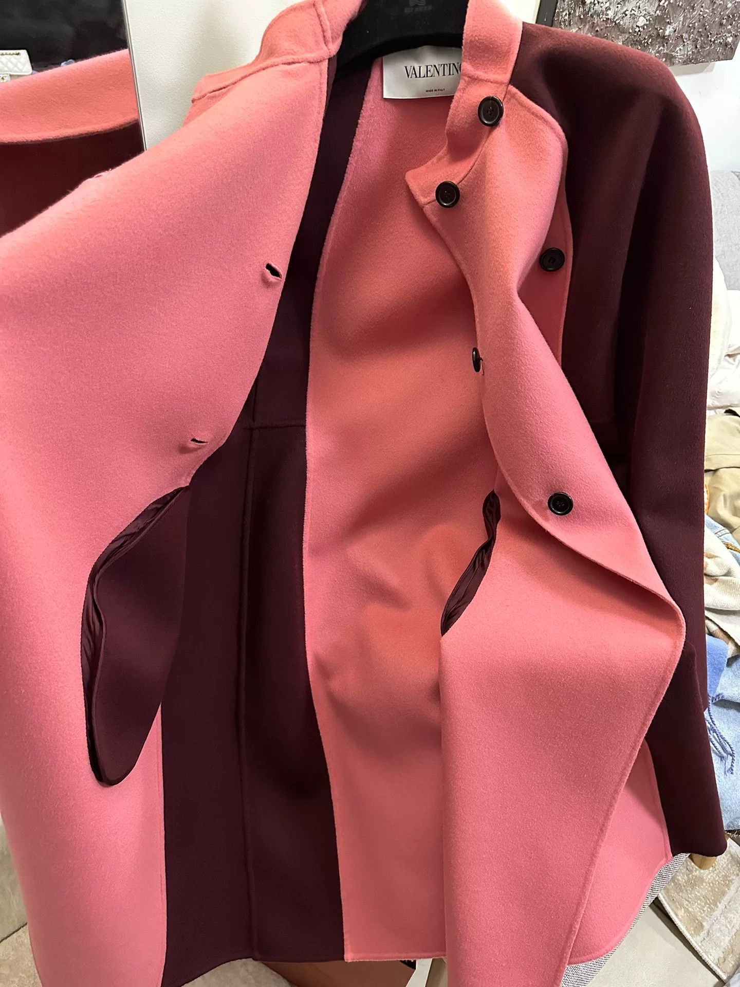 Valentino Valentino Colorblock Wool Coat Size 38 Size US S / EU 44-46 / 1 - 6 Thumbnail