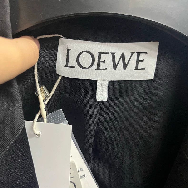 Loewe Loewe Black Tailored Tuxedo Jacket Size US XXL / EU 58 / 5 - 5 Thumbnail
