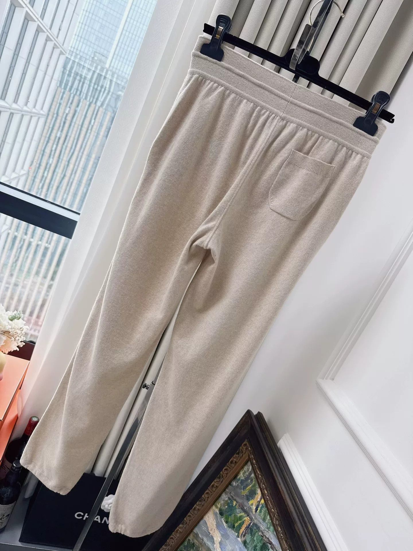 Loro Piana Loro Piana Beige Knit Drawstring Pants Size US 38 / EU 54 - 2 Thumbnail