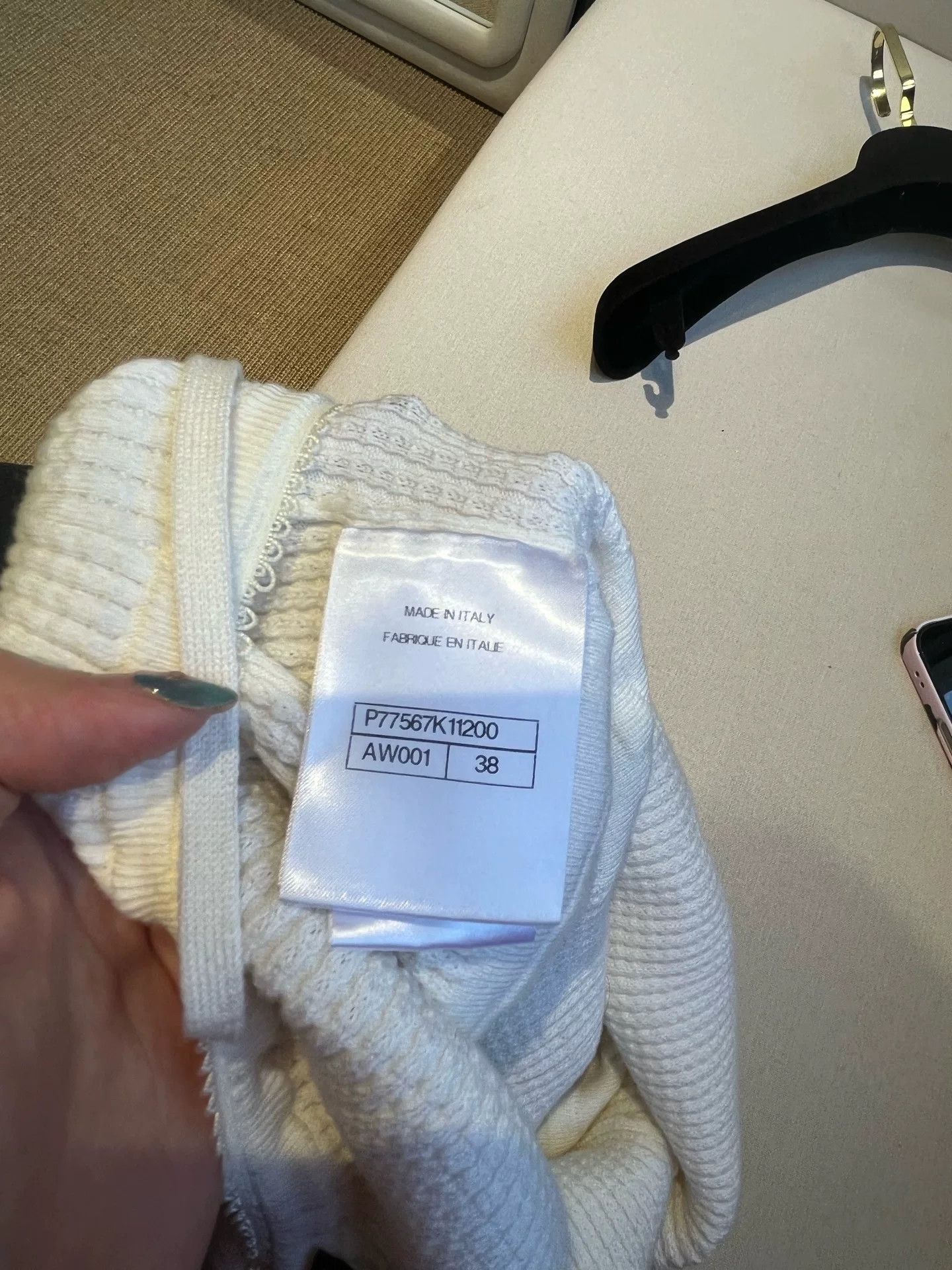 Chanel Chanel 24A White Knit Camisole Size US L / EU 52-54 / 3 - 4 Thumbnail