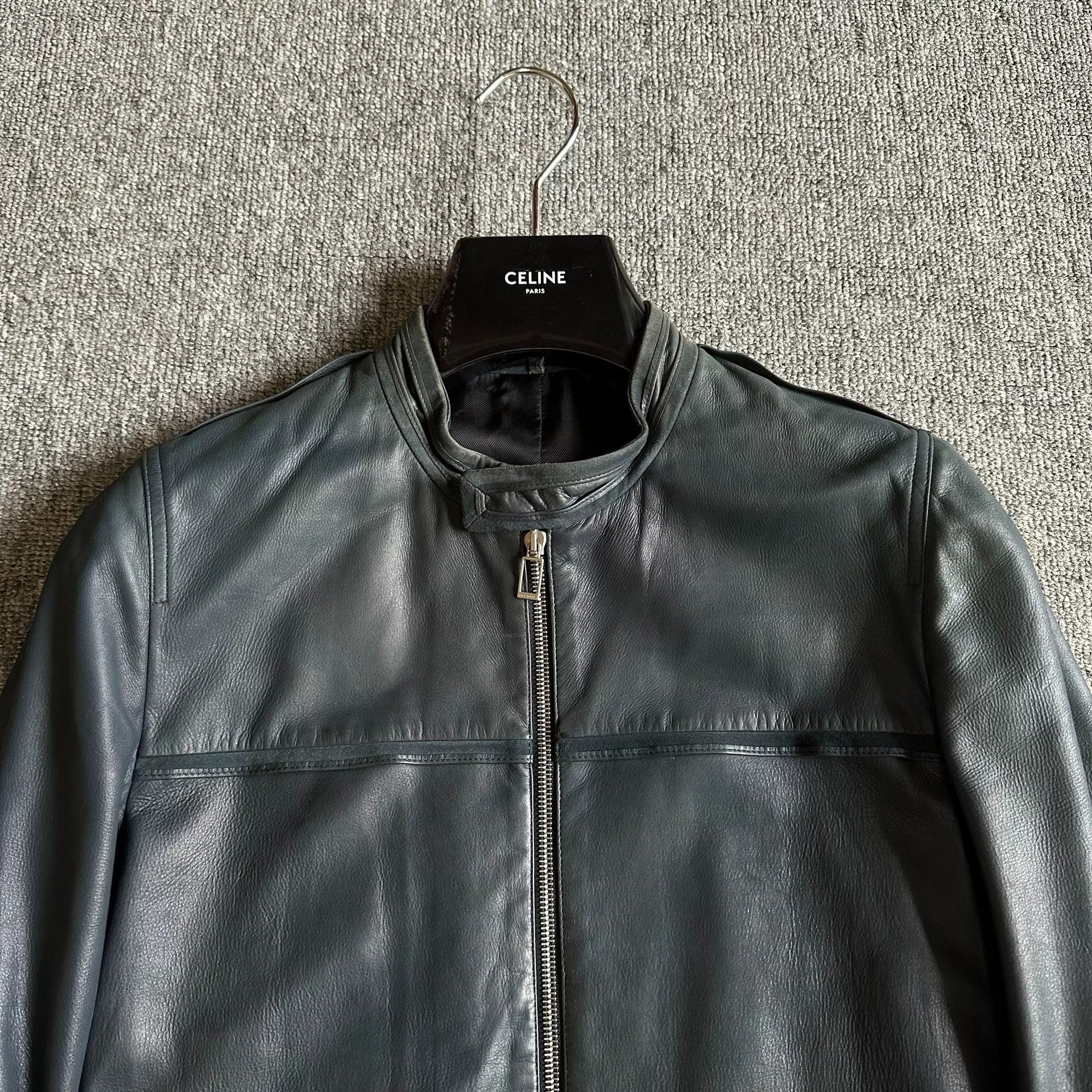 Dior Dior Malachite Green Leather Jacket Size US M / EU 48-50 / 2 - 2 Thumbnail