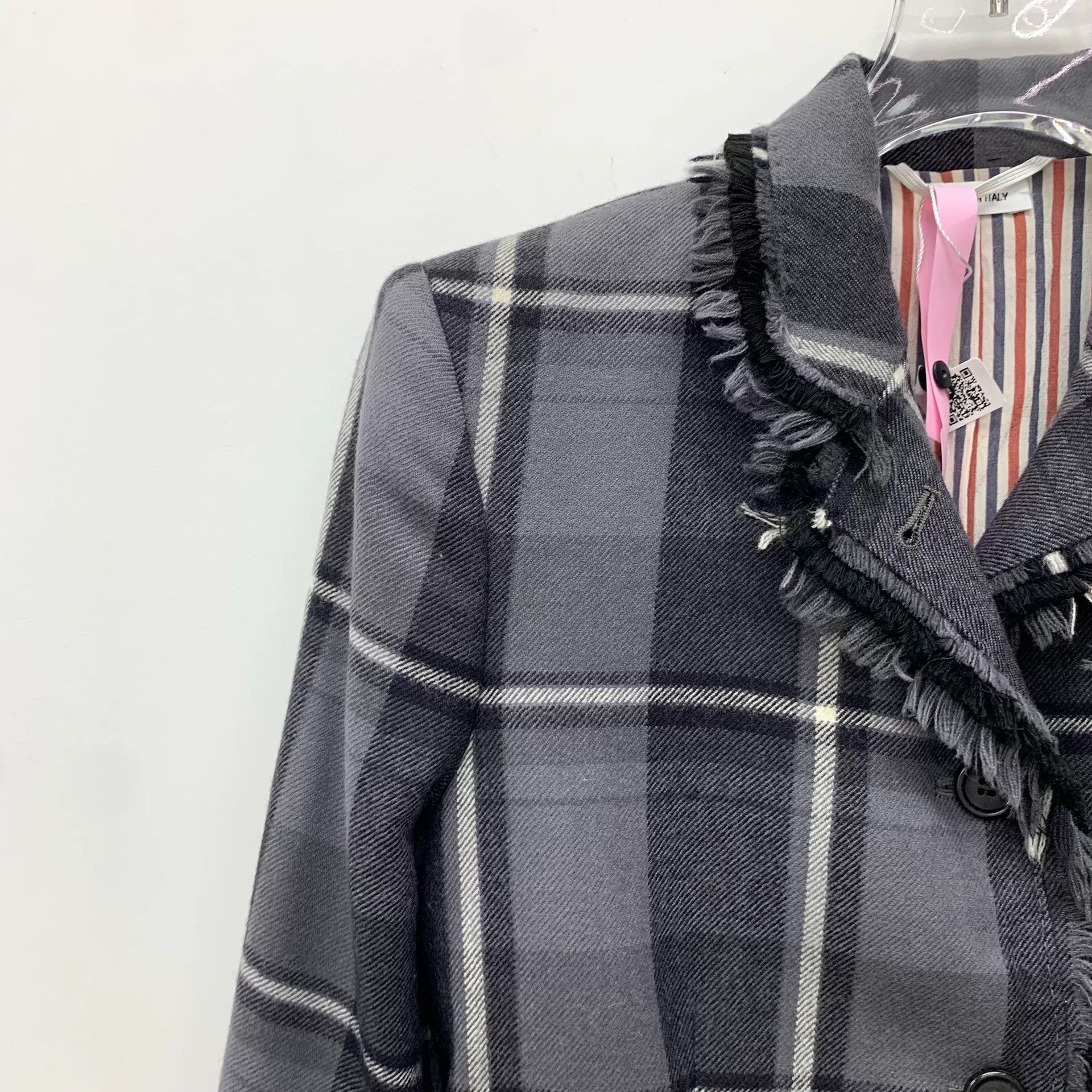 Thom Browne gray striped wool long sleeve blazer Size US S / EU 44-46 / 1 - 3 Thumbnail