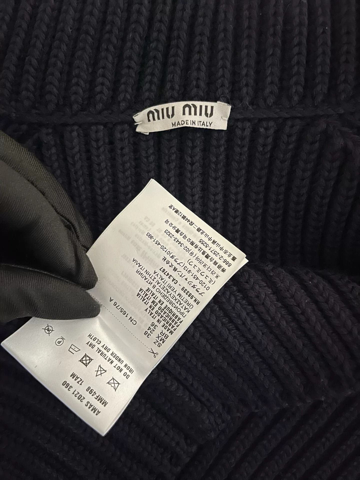 Miu Miu Miumiu Black Knit Zip Jacket IT38 Special Price Size US S / EU 44-46 / 1 - 3 Thumbnail