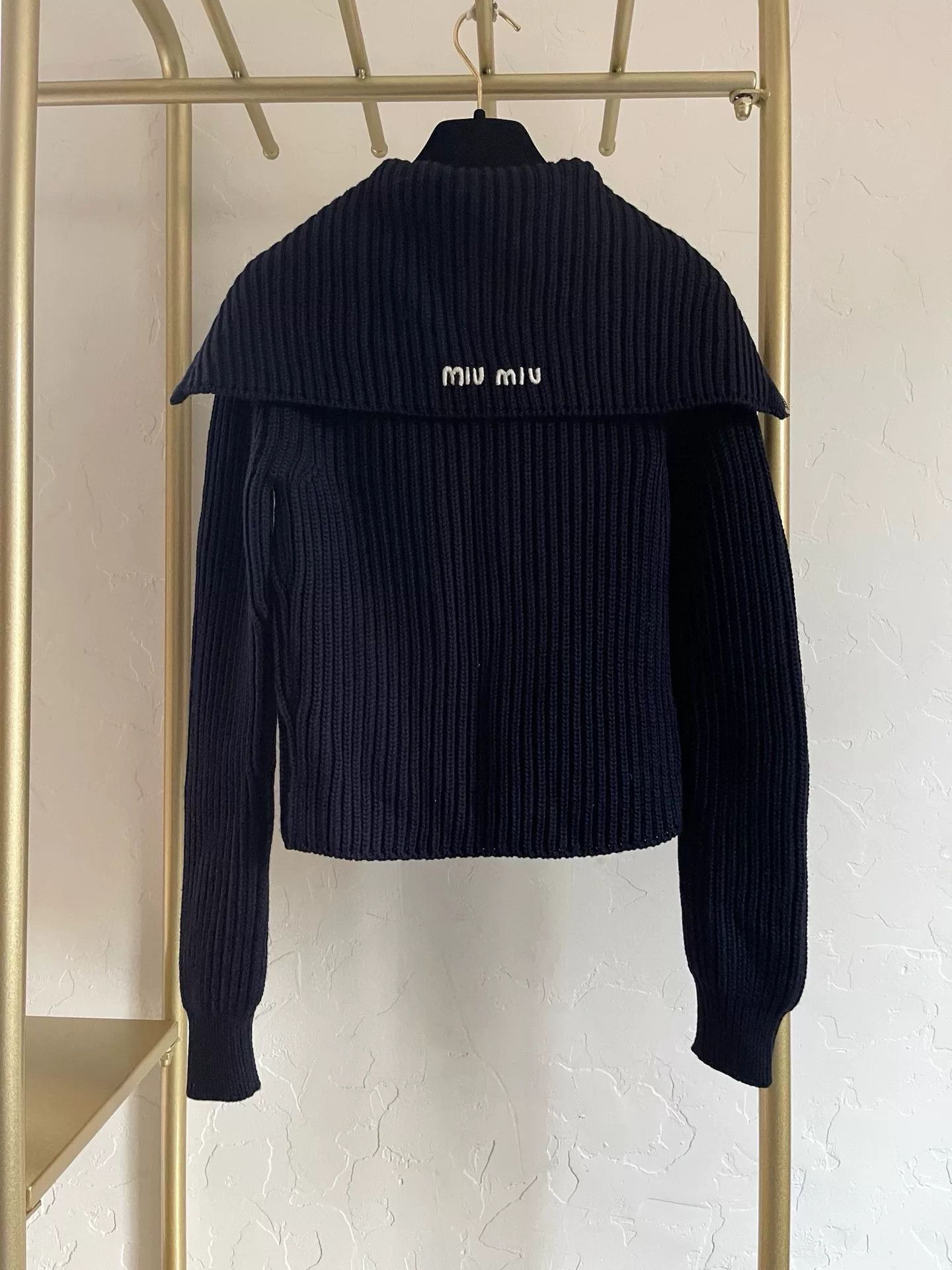 Miu Miu Miumiu Black Knit Zip Jacket IT38 Special Price Size US S / EU 44-46 / 1 - 2 Thumbnail