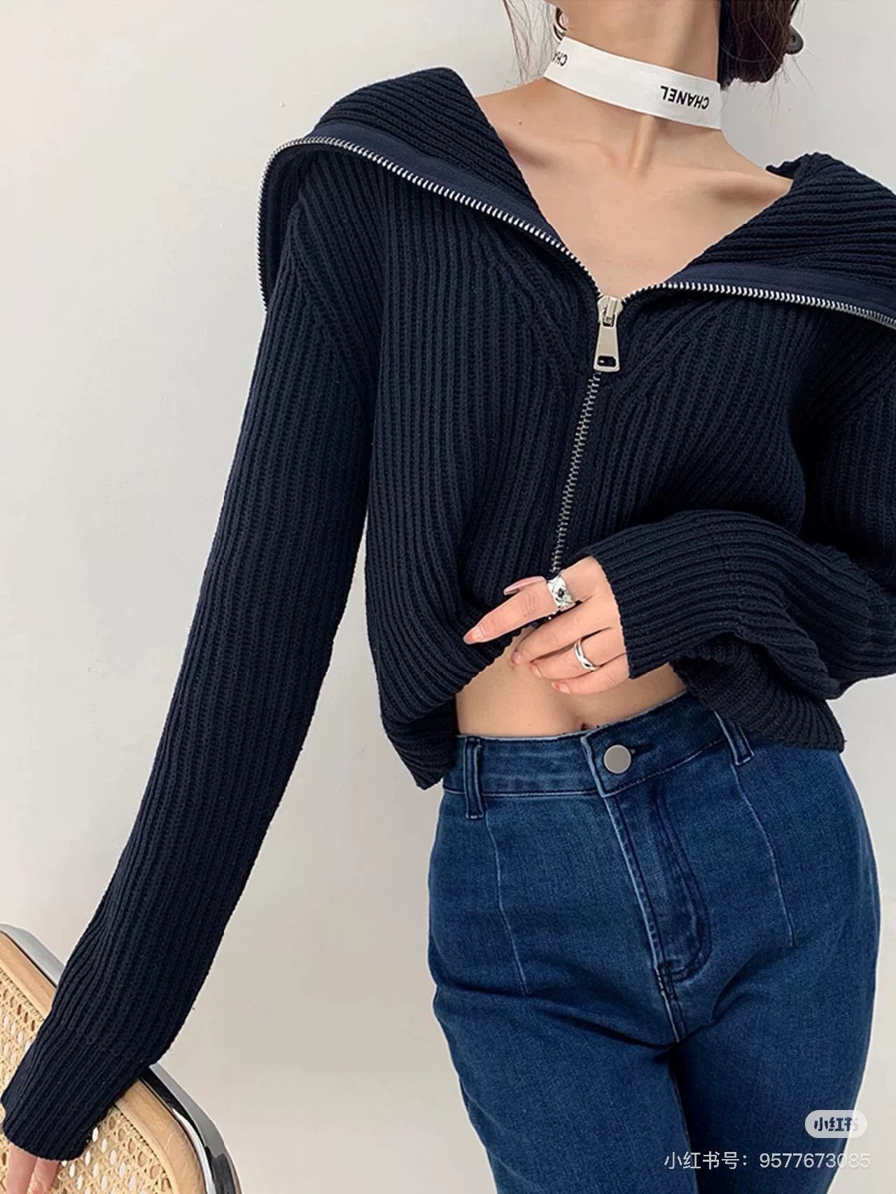 Miu Miu Miumiu Black Knit Zip Jacket IT38 Special Price Size US S / EU 44-46 / 1 - 5 Thumbnail