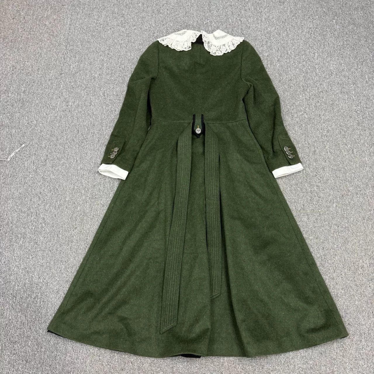 Miu Miu olive green vintage lace collar coat Size US S / EU 44-46 / 1 - 2 Thumbnail