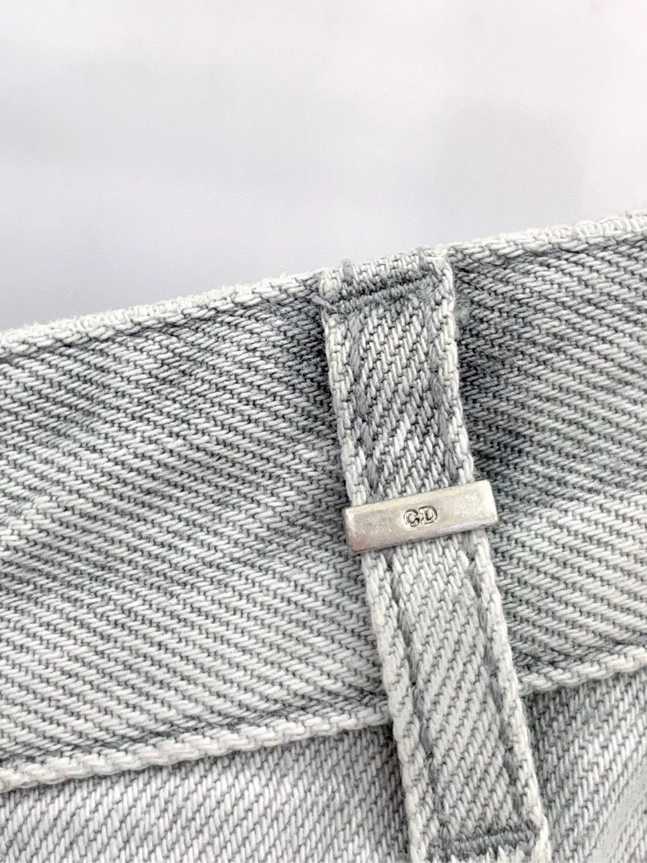 Dior gray wide-leg jeans by Dior Size US 38 / EU 54 - 6 Thumbnail