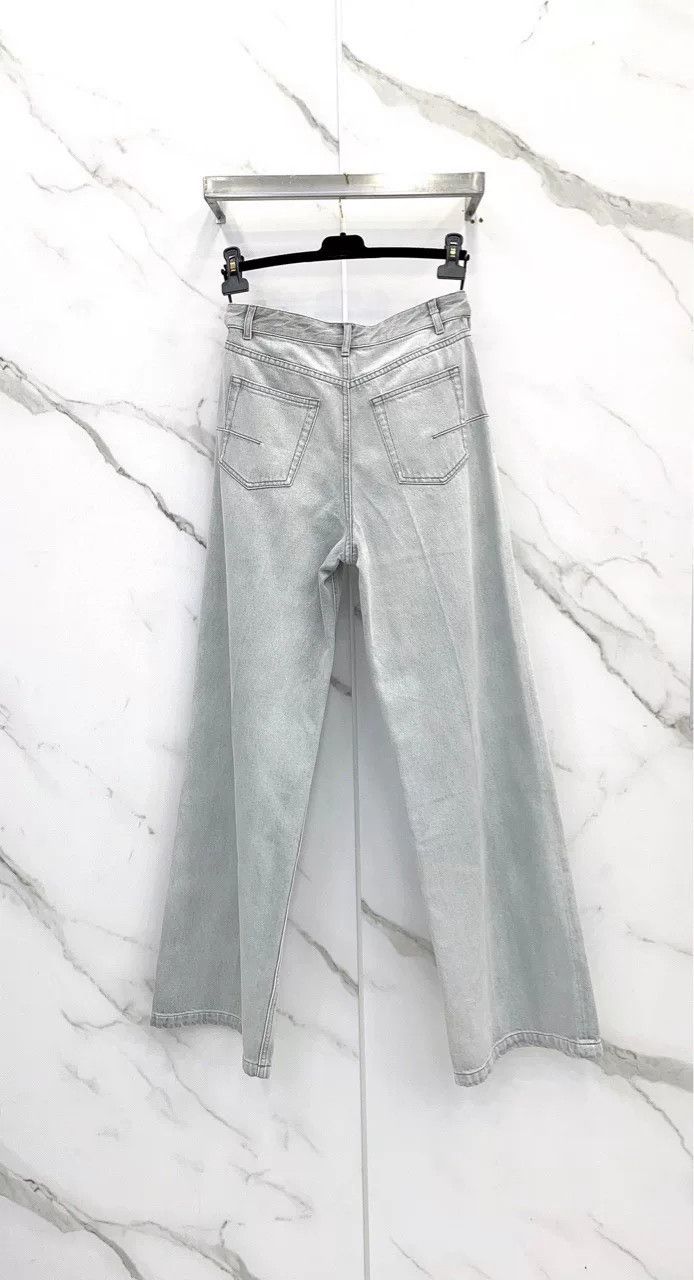 Dior gray wide-leg jeans by Dior Size US 38 / EU 54 - 2 Thumbnail