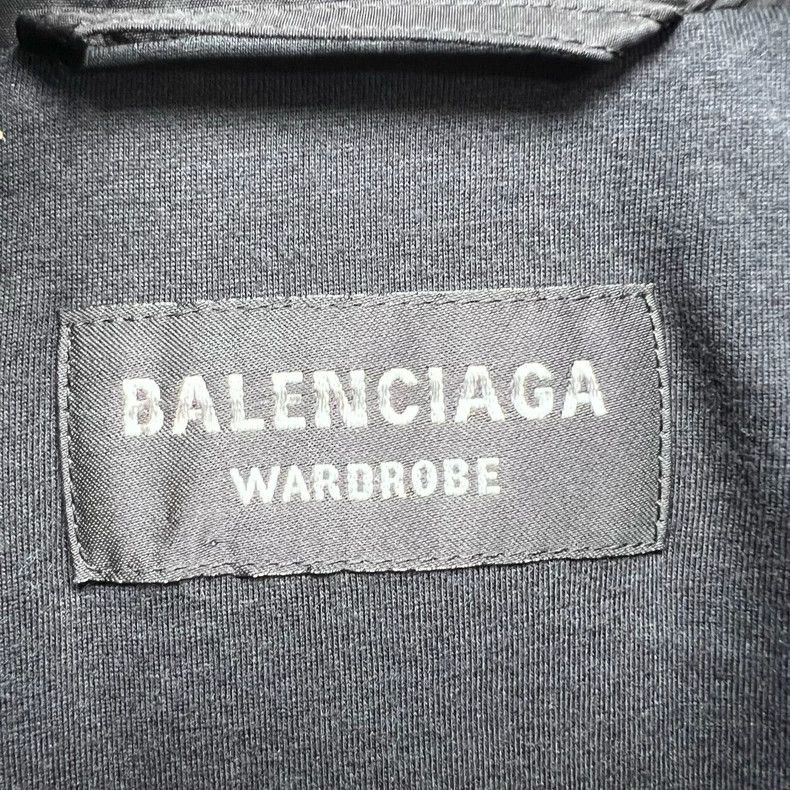 Balenciaga Balenciaga Black Lightning Flame Logo Hooded Jacket Size US S / EU 44-46 / 1 - 3 Thumbnail