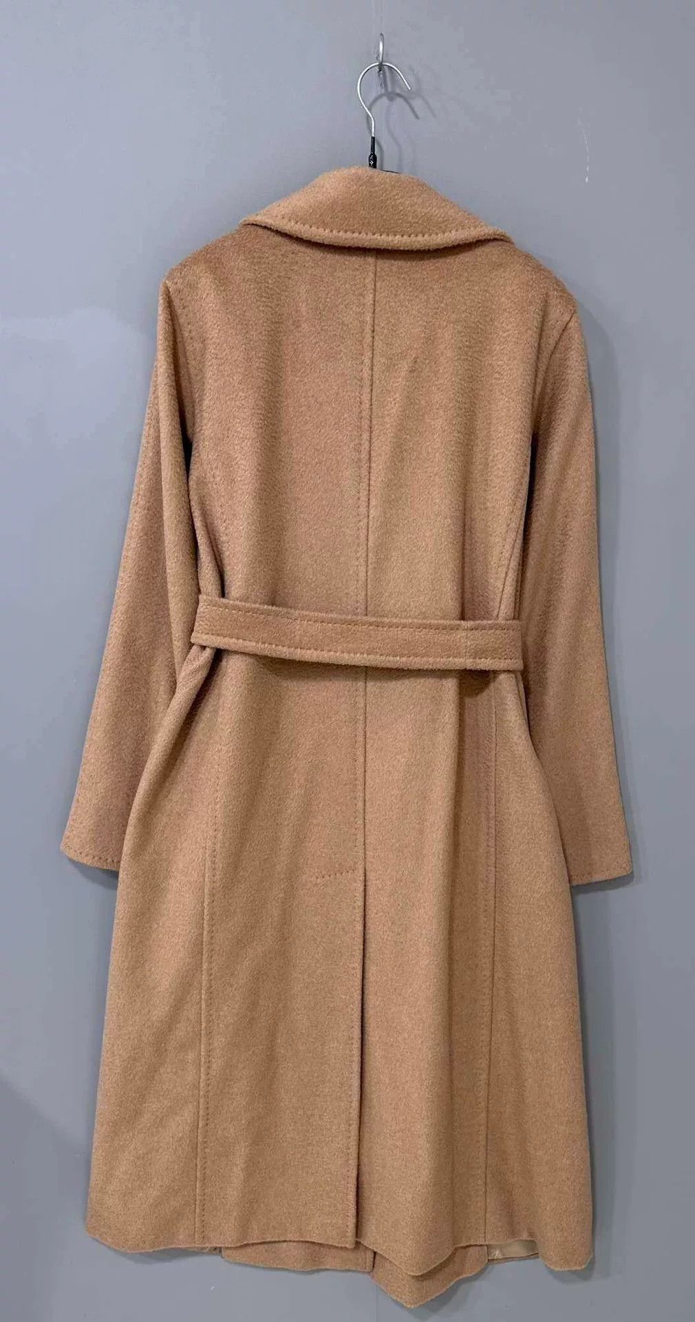 Max Mara beige manuela belted coat by MaxMara Size US L / EU 52-54 / 3 - 3 Thumbnail