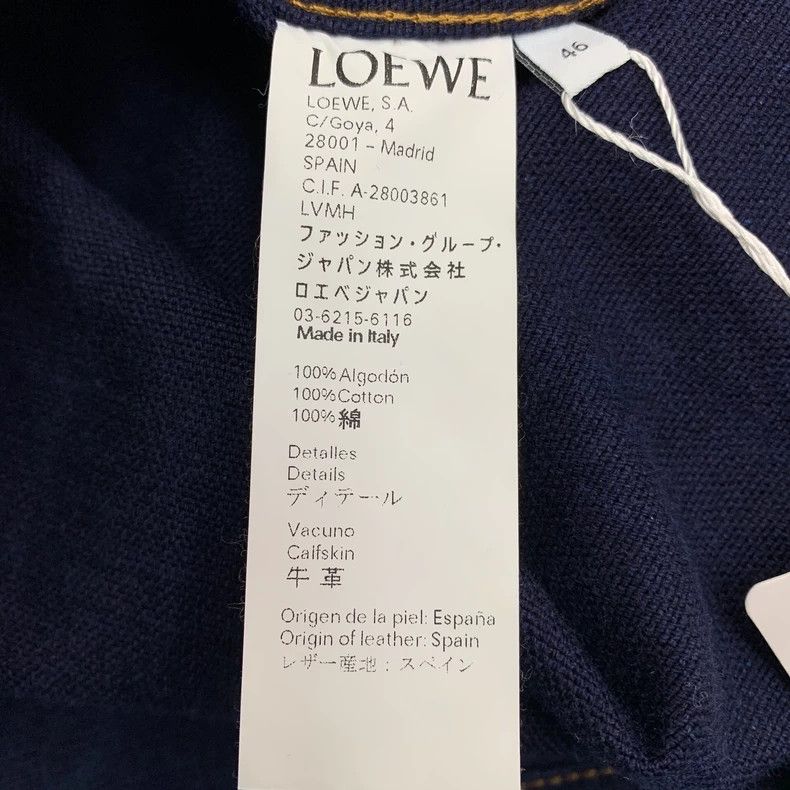 Loewe Loewe Blue Logo Cotton Denim Jacket Size US M / EU 48-50 / 2 - 7 Thumbnail