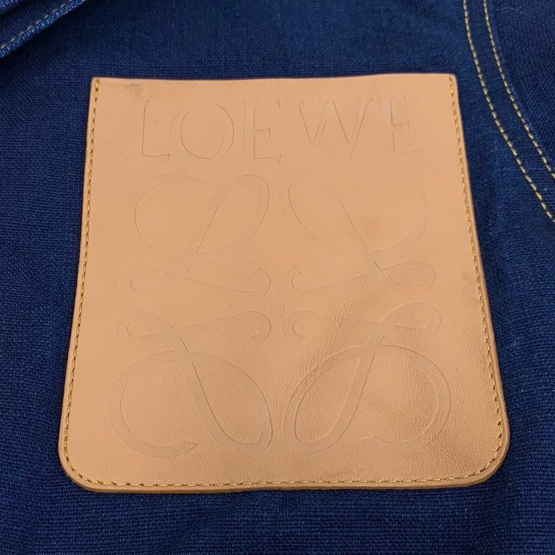 Loewe Loewe Blue Logo Cotton Denim Jacket Size US M / EU 48-50 / 2 - 5 Thumbnail