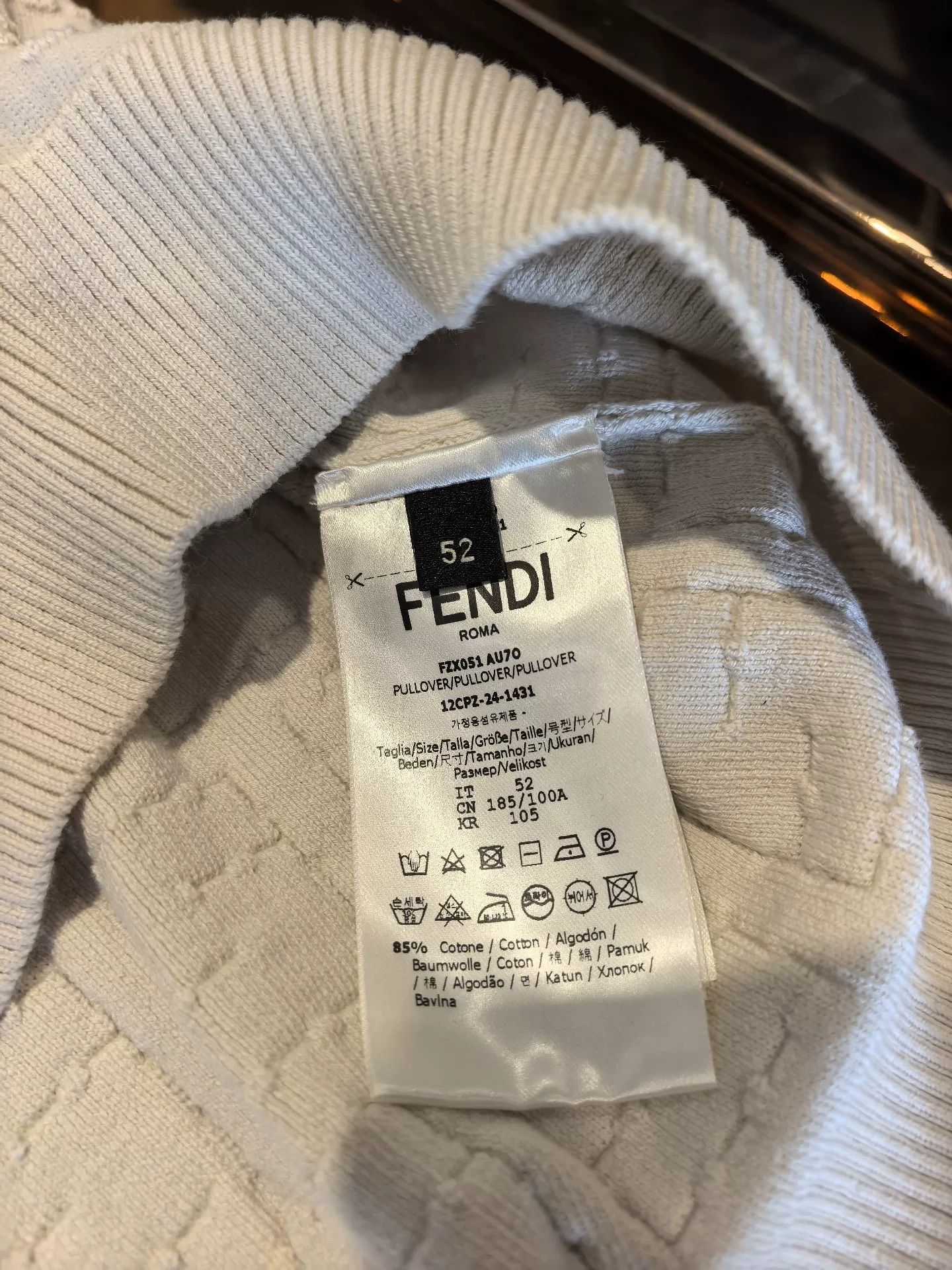Fendi fendi short sleeve knit sweater Size US M / EU 48-50 / 2 - 5 Thumbnail