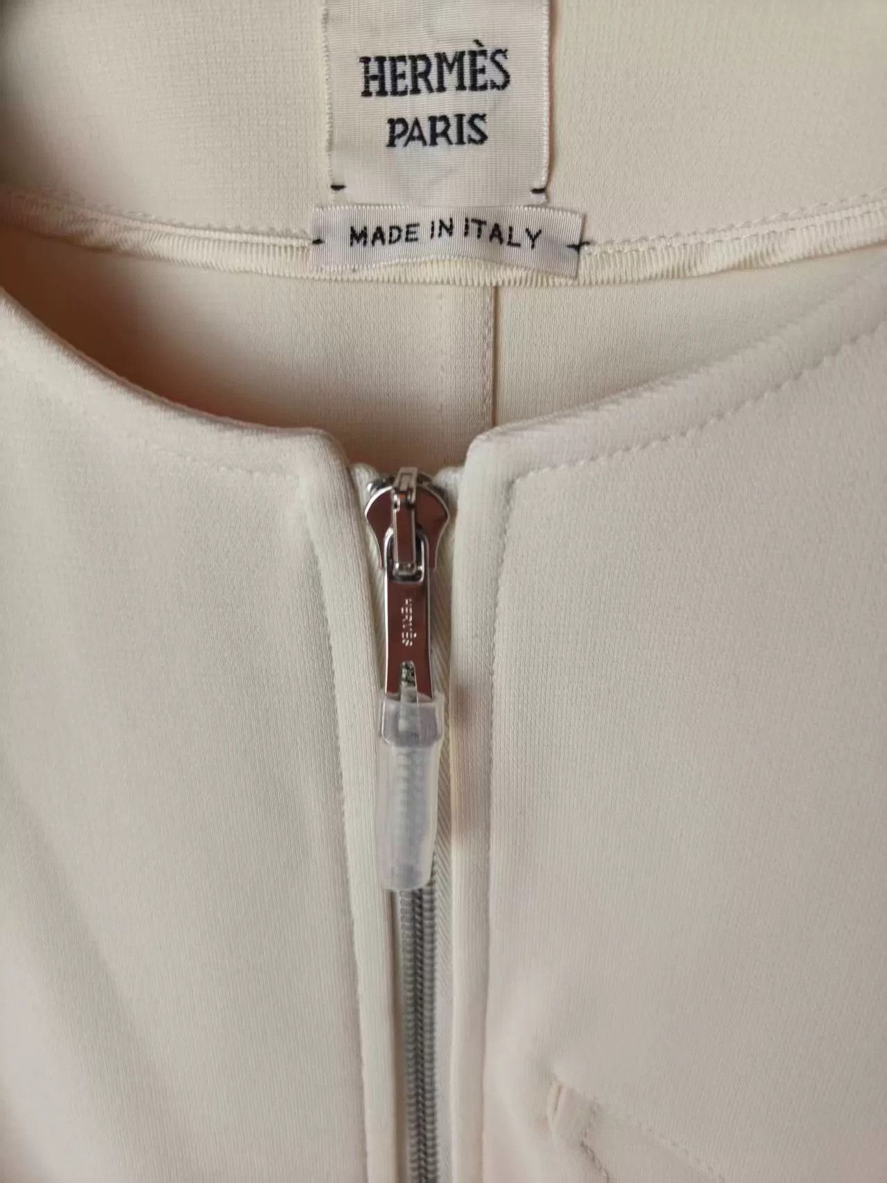 Hermes Hermes Cream Zip-Up Jacket Size US M / EU 48-50 / 2 - 2 Thumbnail