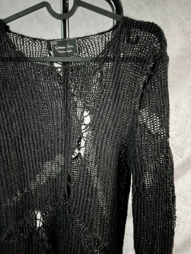 Number (N)ine Number Nine Spider Web Destroyed Sweater Size US S / EU 44-46 / 1 - 2 Thumbnail