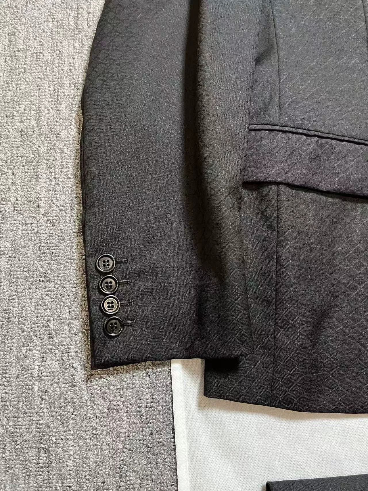 Dior Dior Men's Diamond Pattern Suit Set Size US M / EU 48-50 / 2 - 3 Thumbnail