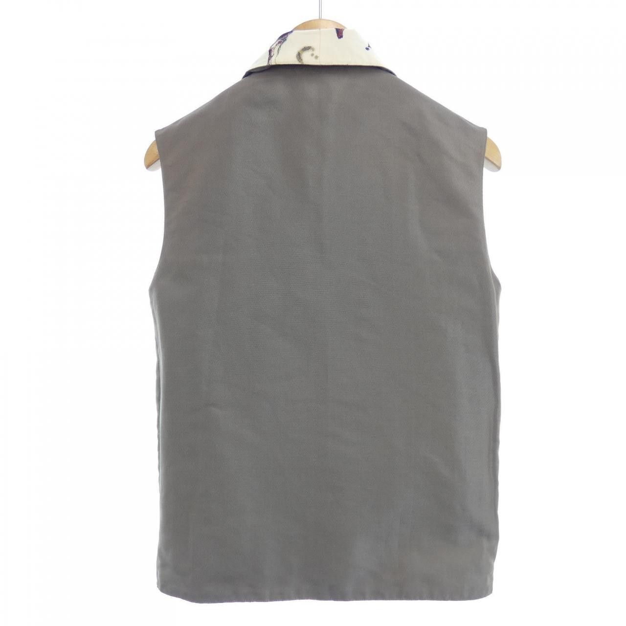 Hermes Hermes Hermes PREMIERES MAINS Twillene Silk Cotton Vest XS Cotton Tops DUTY FREE for USA Size ONE SIZE - 10 Thumbnail
