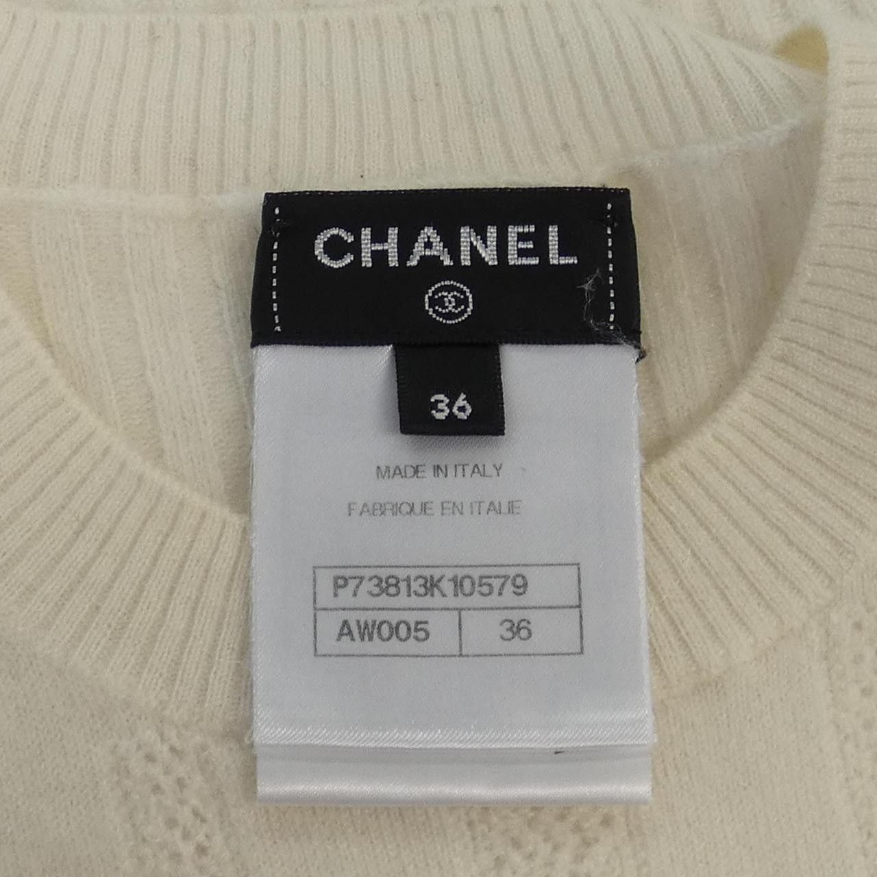 Chanel Chanel Chanel Cashmere Knit Others Tops P73813K10579 DUTY FREE for USA Size ONE SIZE - 4 Thumbnail