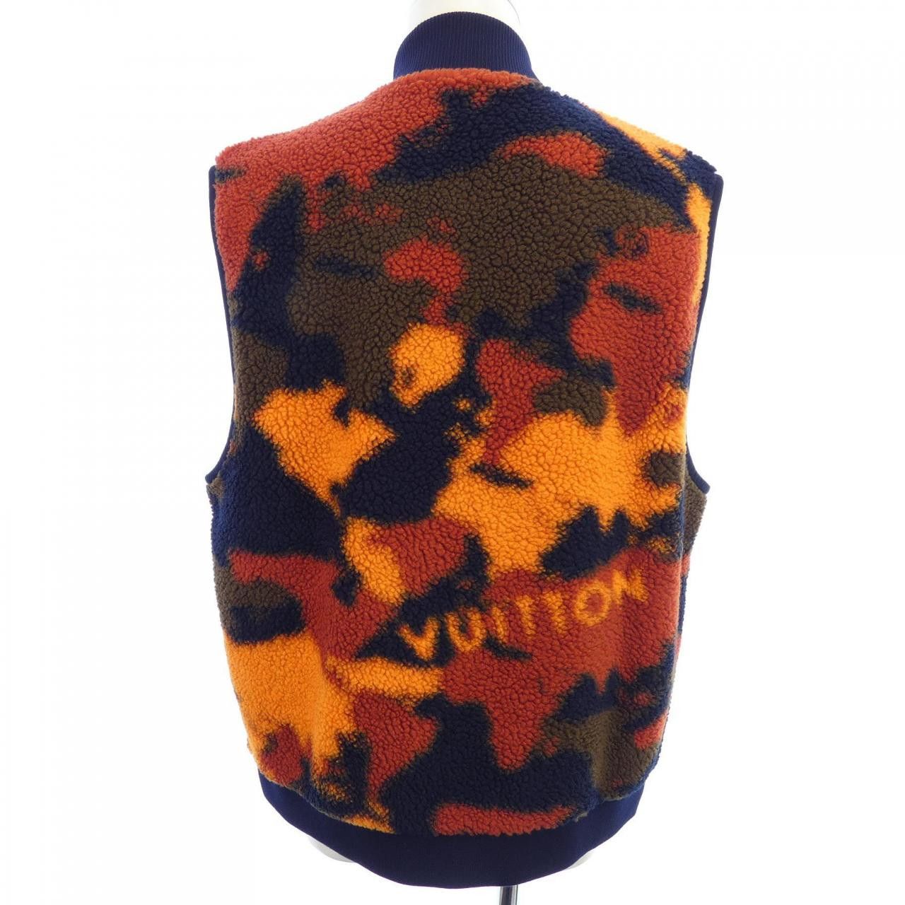 Louis Vuitton Louis Vuitton Louis Vuitton Reversible Fleece Vest Cotton Tops HQY21WDFX DUTY FREE for USA Size ONE SIZE - 2 Thumbnail