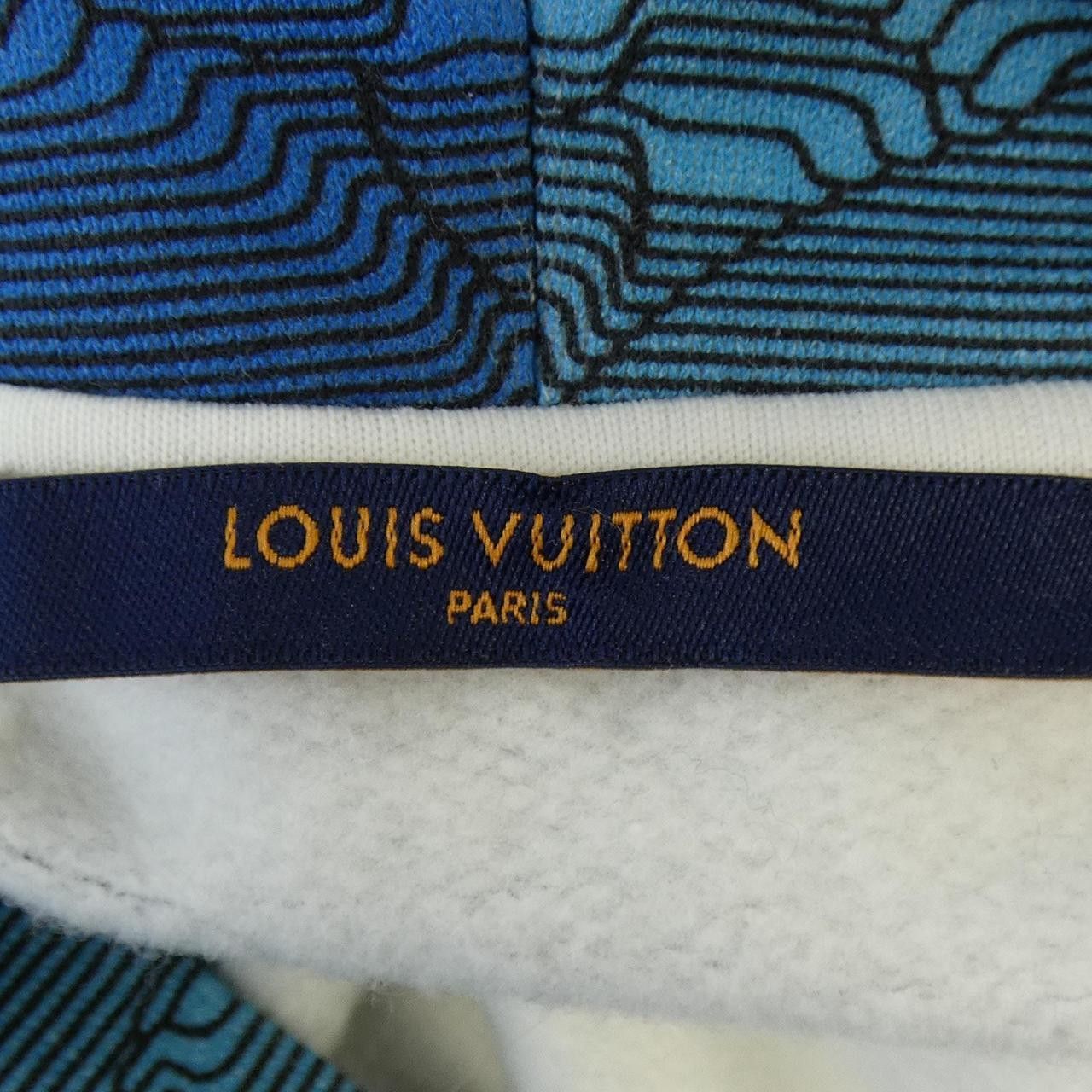 Louis Vuitton Louis Vuitton Louis Vuitton Printed All Over Hoodie Sweatshirt Cotton Sweatshirts & Hoodies HNY41WIHN DUTY FREE for USA Size ONE SIZE - 4 Thumbnail