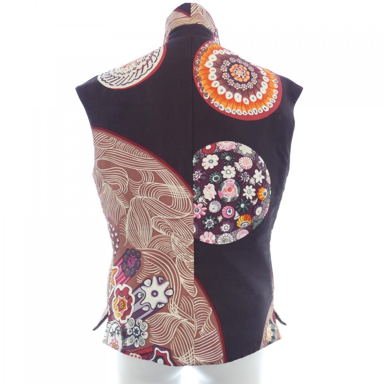 Hermes Hermes Hermès Twill Reine Silk Polyester Vest Others Tops DUTY FREE for USA Size ONE SIZE - 2 Thumbnail