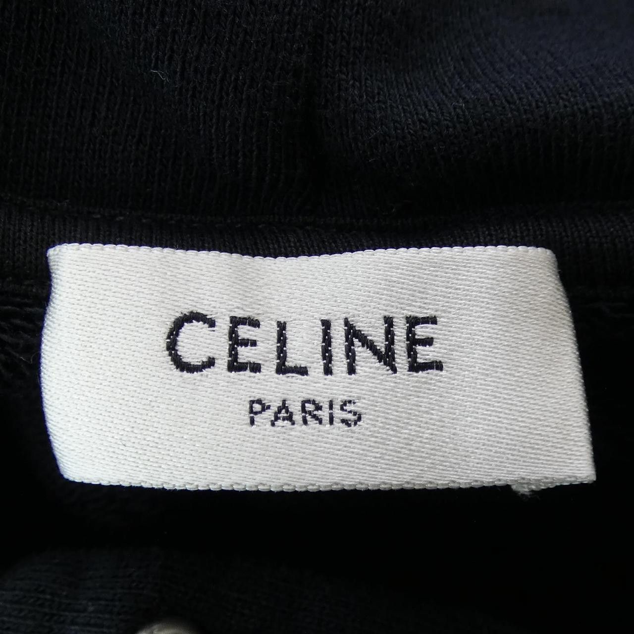 Celine Celine Celine BLASON Loose Hoodie Hoodie Cotton Sweatshirts & Hoodies RY033670Q DUTY FREE for USA Size ONE SIZE - 4 Thumbnail