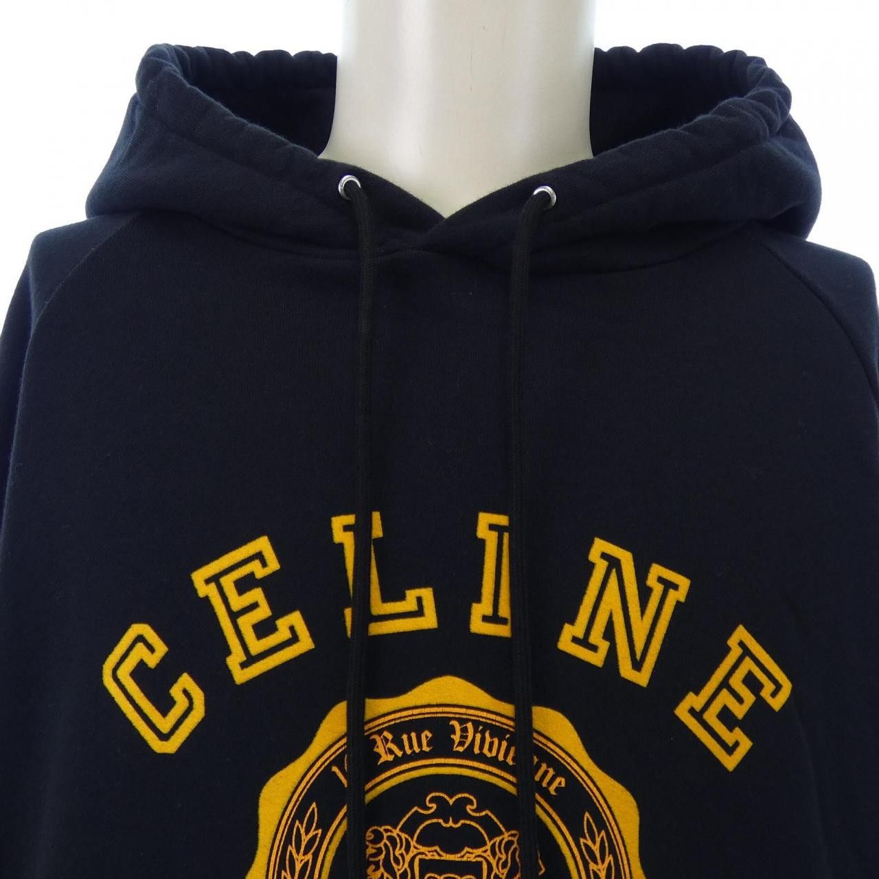 Celine Celine Celine BLASON Loose Hoodie Hoodie Cotton Sweatshirts & Hoodies RY033670Q DUTY FREE for USA Size ONE SIZE - 5 Thumbnail