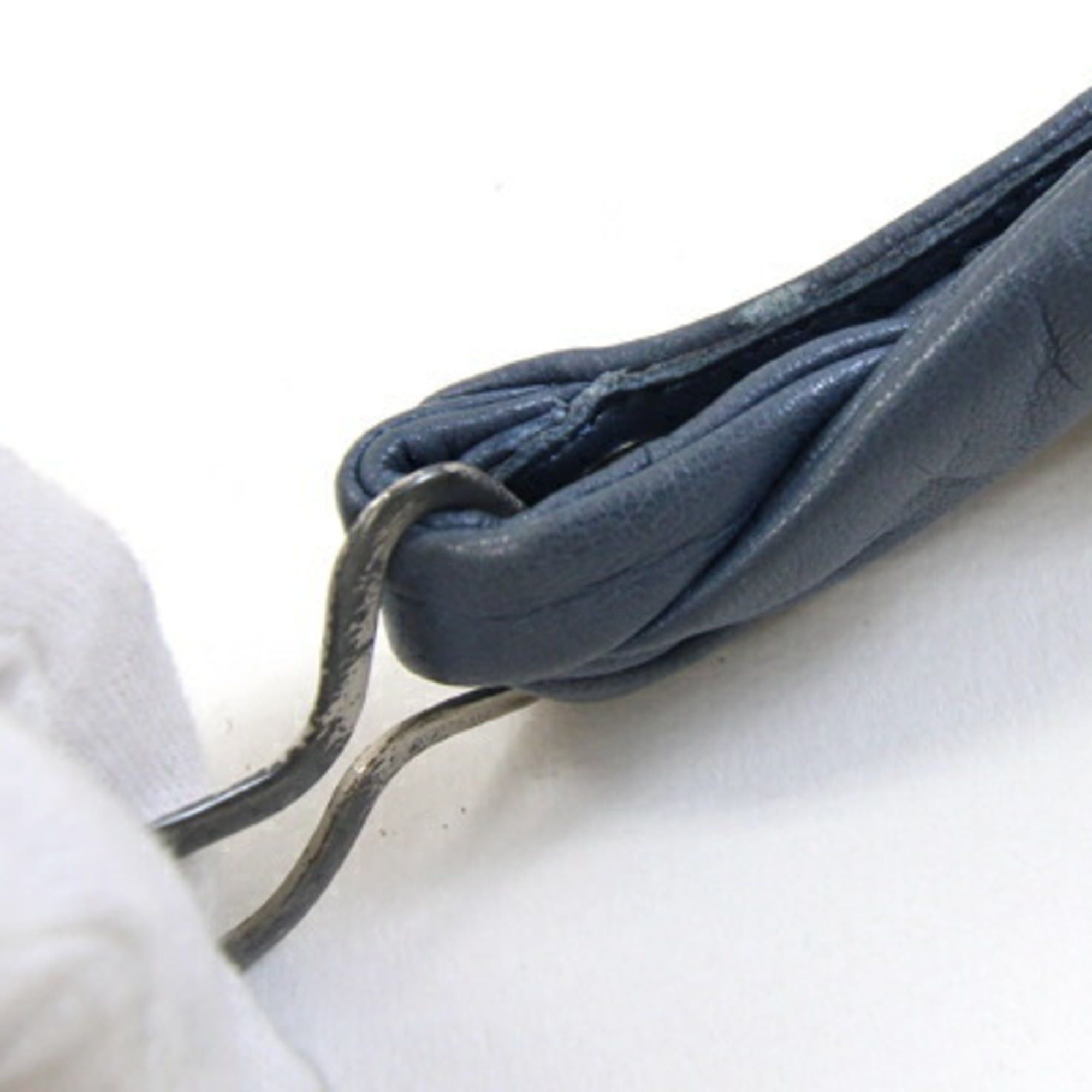 Chanel Chanel Belt, Blue-Gray Leather, 05P, 2005 Model, Old Women's, CHANEL Size ONE SIZE - 5 Thumbnail