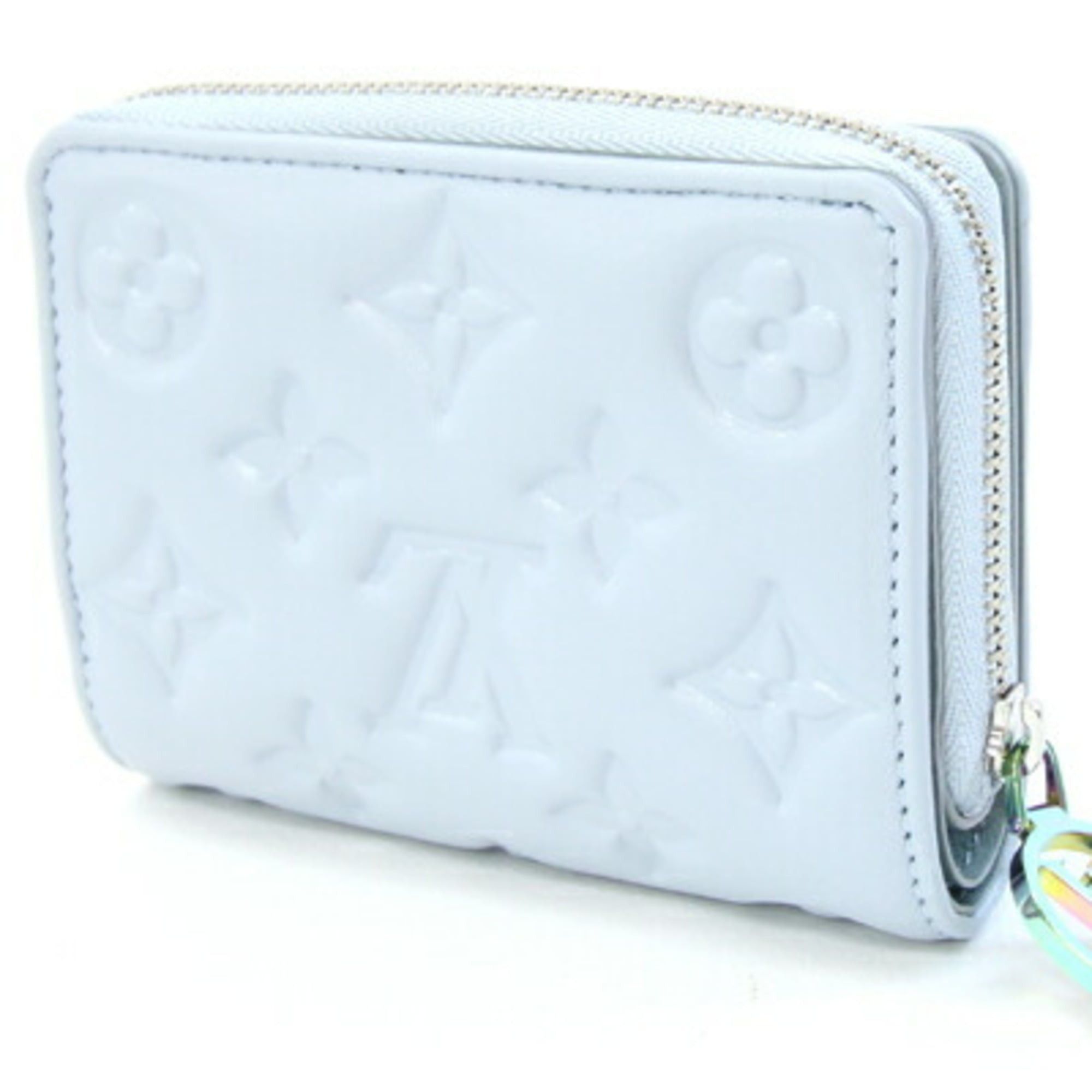 Louis Vuitton Louis Vuitton Monogram Coussin Portefeuille Lou Bifold Wallet M83683 Washed Blue Compact Mini Light Round Women's LOUIS VUITTON Size ONE SIZE - 2 Thumbnail