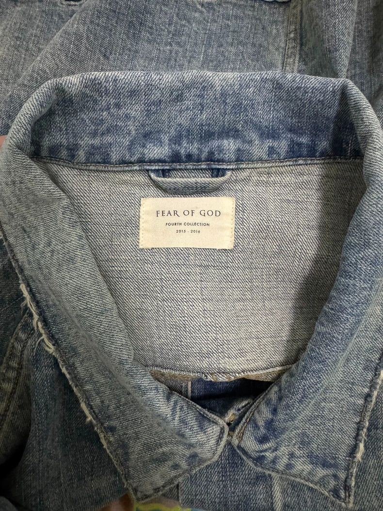 Fear of God Fear of God Blue Denim Jacket L Size US L / EU 52-54 / 3 - 3 Thumbnail