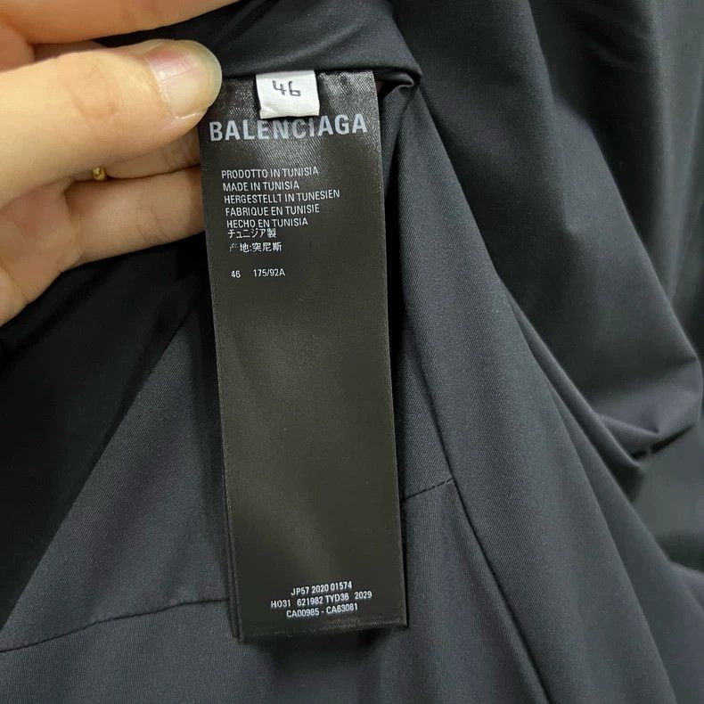 Balenciaga Balenciaga Solid Stand Collar Puffer Coat Size US L / EU 52-54 / 3 - 3 Thumbnail
