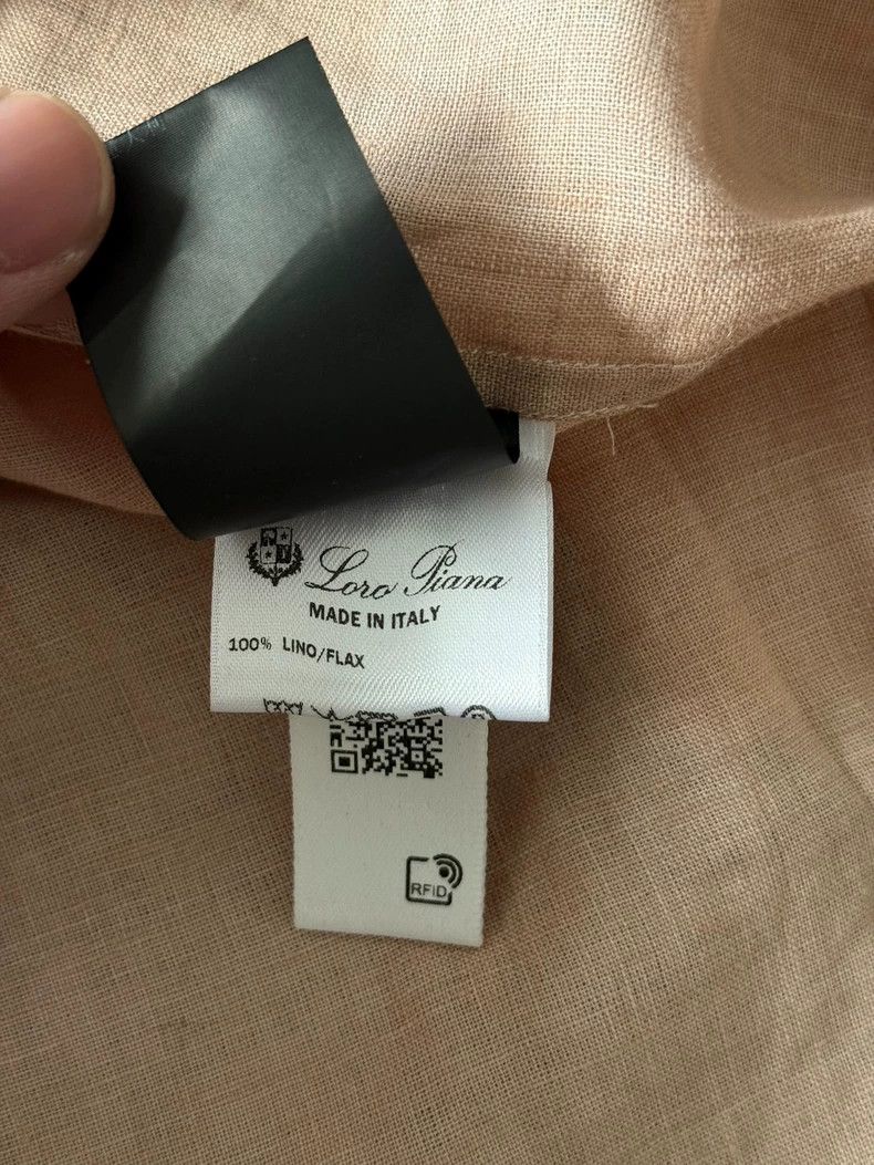 Loro Piana Loro Piana 100% Linen Short Sleeve Shirt Size US M / EU 48-50 / 2 - 5 Thumbnail