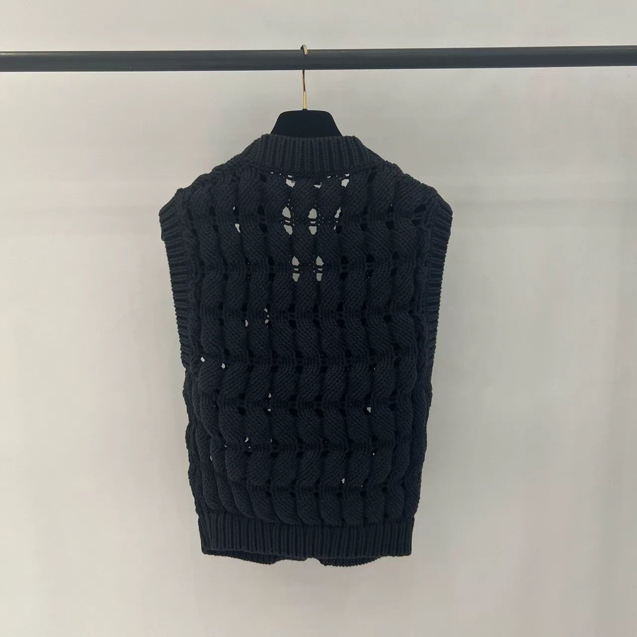 Brunello Cucinelli Brunello Cucinelli Women's Cotton Knit Vest Size US M / EU 48-50 / 2 - 2 Thumbnail