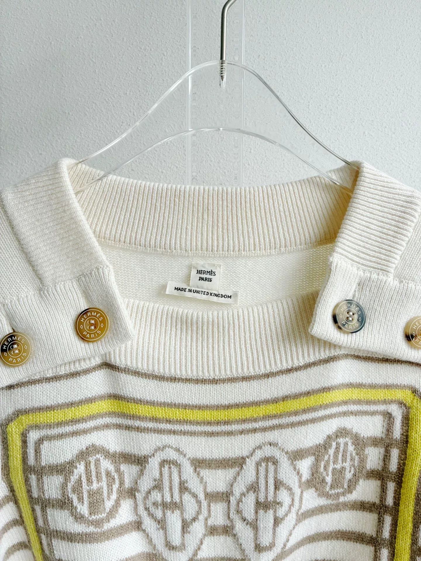 Hermes Hermes Beige Cashmere Knit Sweater Size US M / EU 48-50 / 2 - 3 Thumbnail