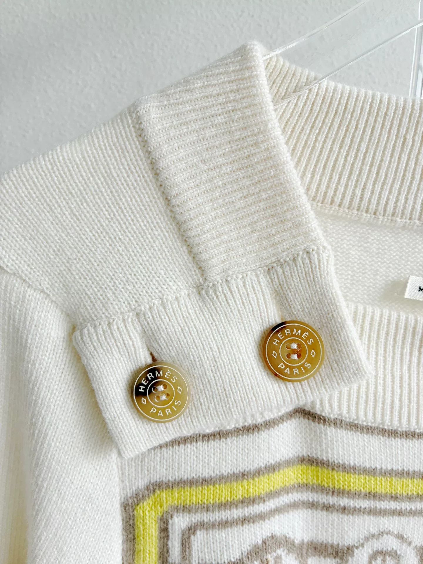 Hermes Hermes Beige Cashmere Knit Sweater Size US M / EU 48-50 / 2 - 4 Thumbnail