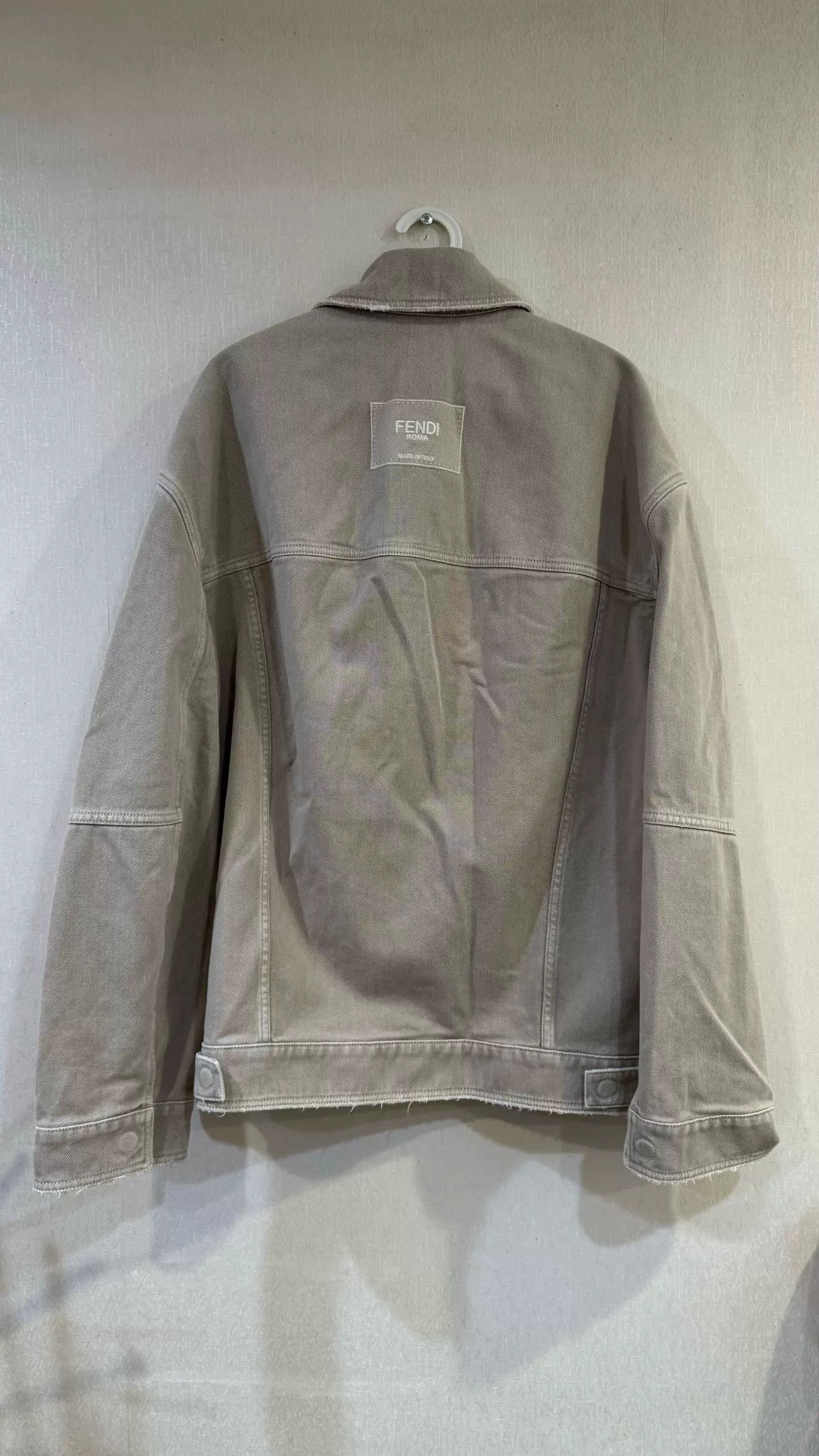 Fendi Fendi Men's Beige Casual Jacket Size US L / EU 52-54 / 3 - 2 Thumbnail