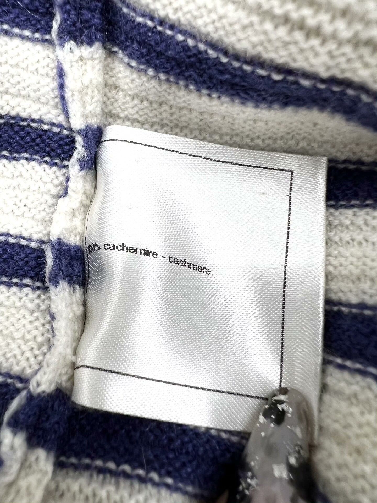 Chanel Chanel Runway Blue Stripe Cashmere Jumpsuit Size US 36 / EU 52 - 8 Thumbnail