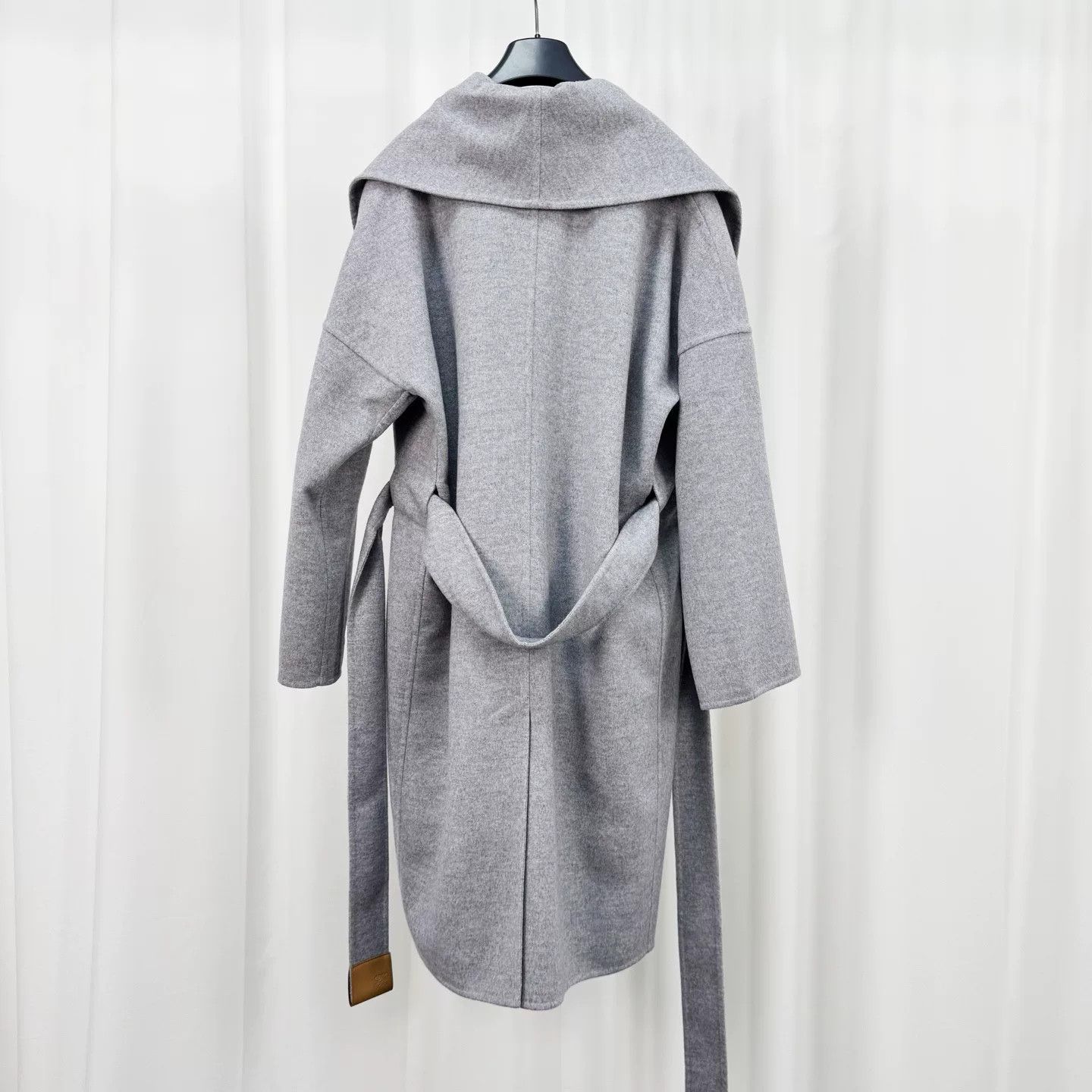 Loewe Loewe Gray Cashmere Coat with Belt Size US XS / EU 42 / 0 - 2 Thumbnail