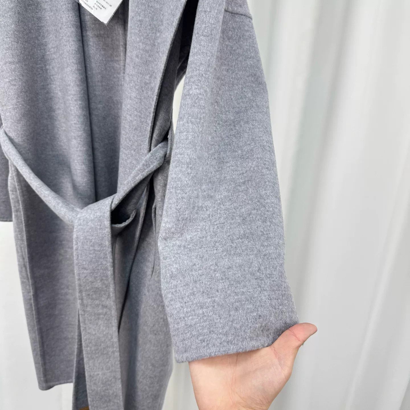 Loewe Loewe Gray Cashmere Coat with Belt Size US XS / EU 42 / 0 - 4 Thumbnail